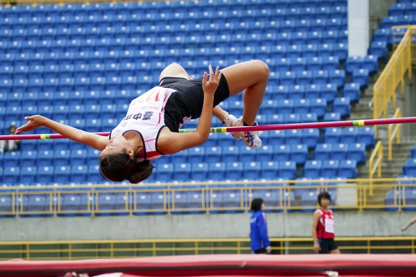 Atleta de salto — Fotografia de Stock