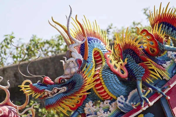 Drachenkunst-Skulptur — Stockfoto