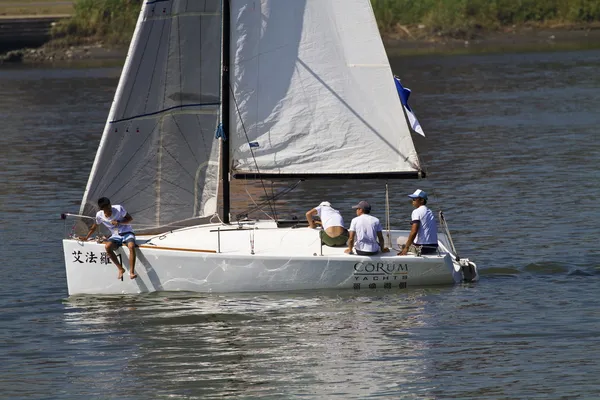 Jeu de quille bateau — Photo