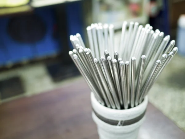 Stainless steel chopsticks — Stock Photo, Image