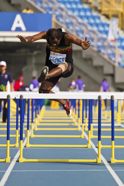 Elderly track and field game — Stock Photo, Image