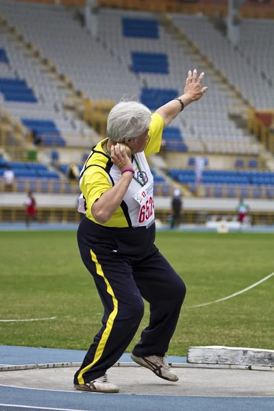 Легкая атлетика для пожилых людей — стоковое фото