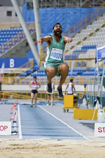 Ältere Leichtathletik Spiel — Stockfoto