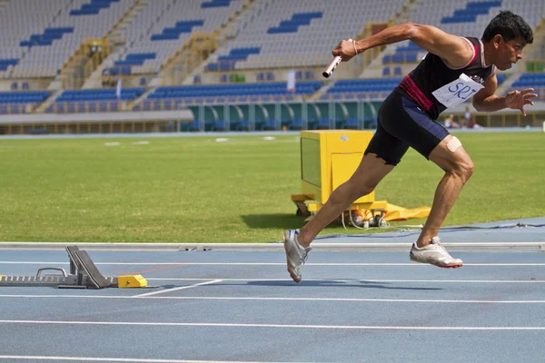 Ältere Leichtathletik Spiel — Stockfoto