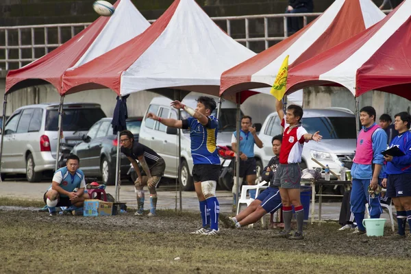 럭비 축구 게임 플레이어 — 스톡 사진