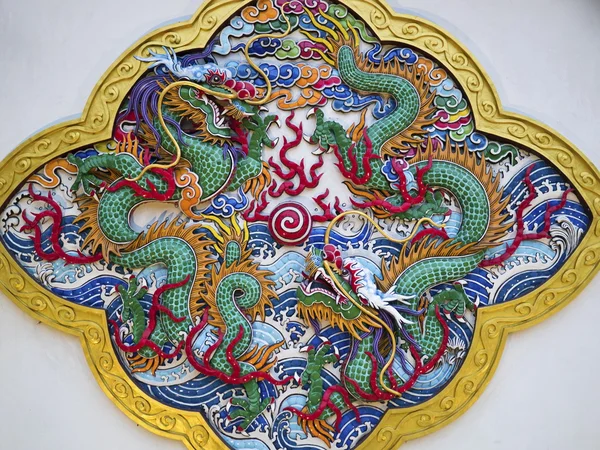 Taiwanese traditional wall sculpture — Stock Photo, Image