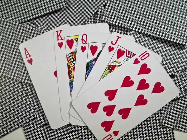 Pokers de cartes à jouer — Photo