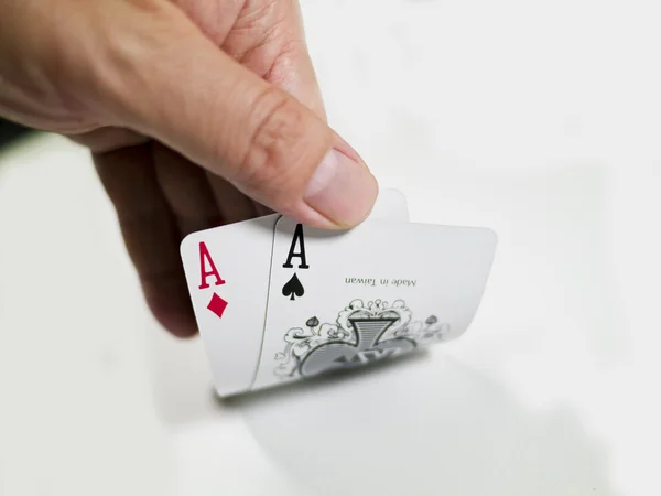 Pokers of playing cards — Stock Photo, Image
