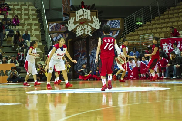 Juego de baloncesto de la escuela secundaria, HBL — Foto de Stock