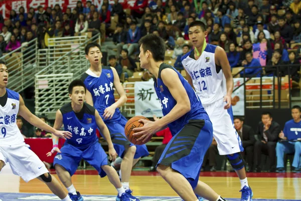 Juego de baloncesto de la escuela secundaria, HBL — Foto de Stock