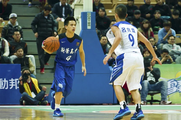 Permainan basket SMA, HBL — Stok Foto