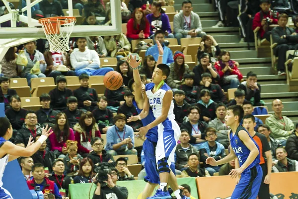 Střední školu basketbal hra, hbl — Stock fotografie