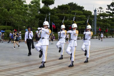 onur ile ilgilenen ziyaretçiler nöbet roc, taipei, Tayvan