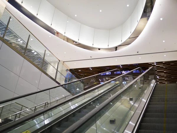 Empty escalator stairs — Stock Photo, Image