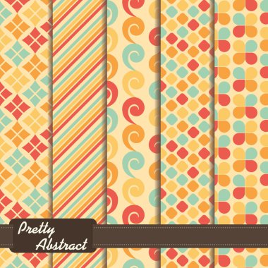 hafif renkli soyut Dikişsiz desen bir dizi