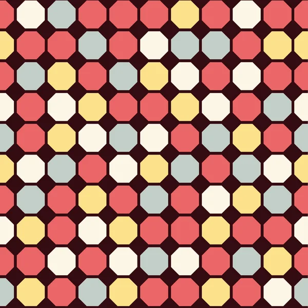 Färgglad mosaik seamless mönster — Stock vektor