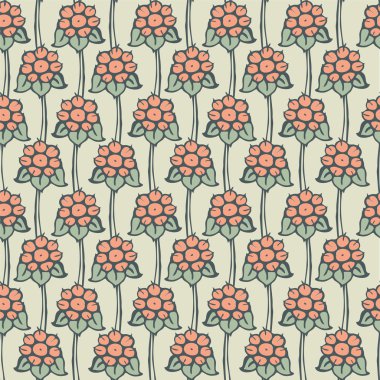 şirin ahududu ile çizilen çiçek desenli el