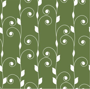 Elegance yeşil çiçek desenli