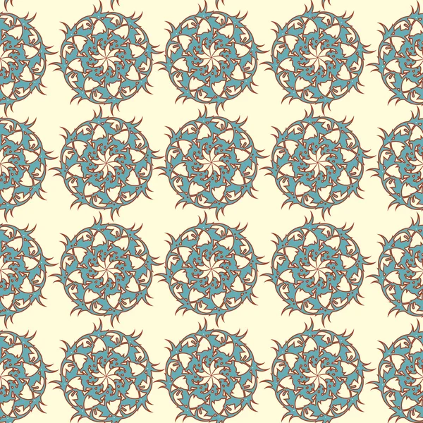 Magnifique motif sans couture avec des vrilles — Image vectorielle