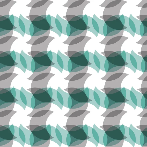 Abstrakt geometriskt mönster färgad i grått och grönt — Stock vektor