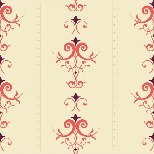 Simples padrão floral abstrato — Vetor de Stock