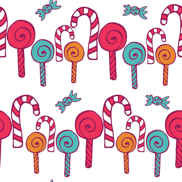 Ручной рисунок красочные конфеты
