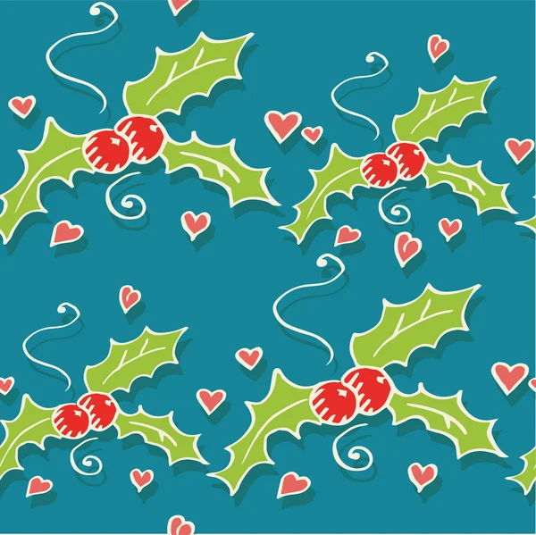 Pretty colorful christmas pattern — Stock Vector