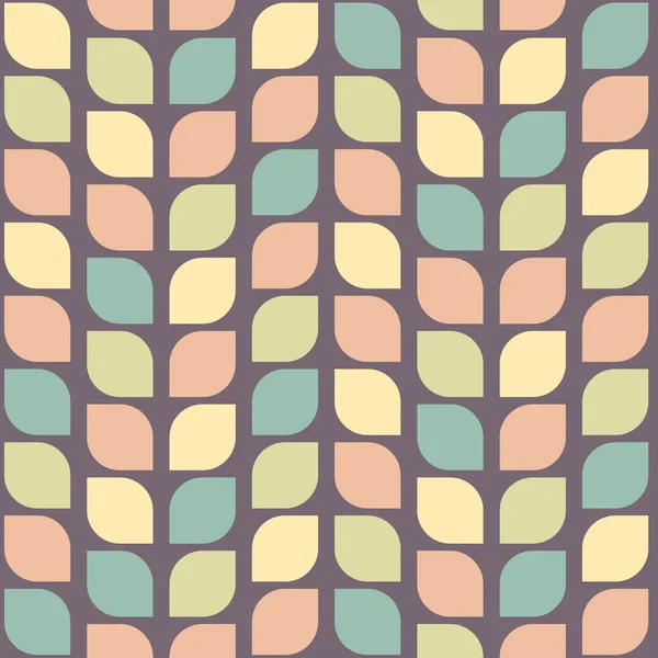 Farbenfrohe nahtlose Muster mit abstrakten Blättern — Stockvektor