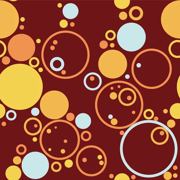 Joli motif sans couture avec des cercles colorés — Image vectorielle