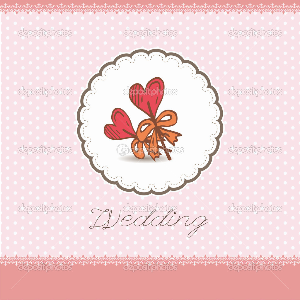 Pretty greeting card with hand-drawn sweets