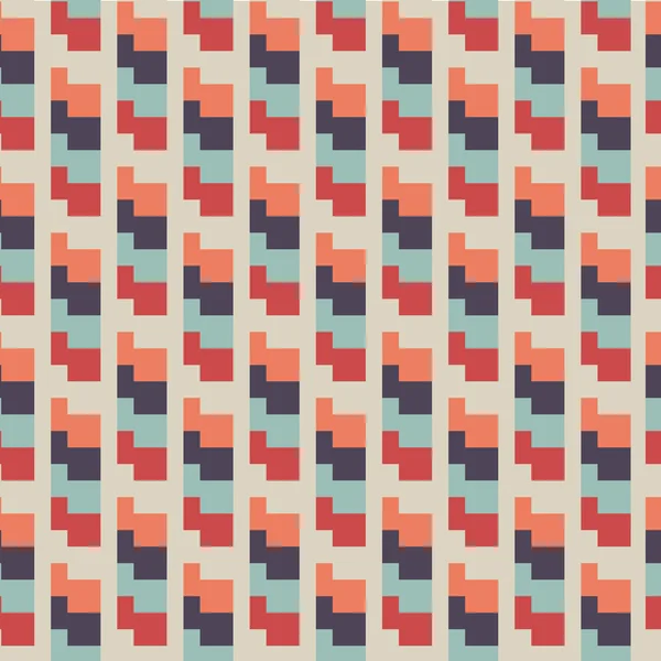 Motif géométrique abstrait coloré sans couture — Image vectorielle