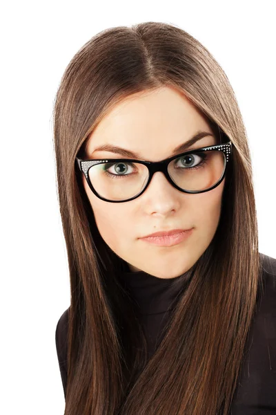 güzel genç iş kadını portresi kapatmak