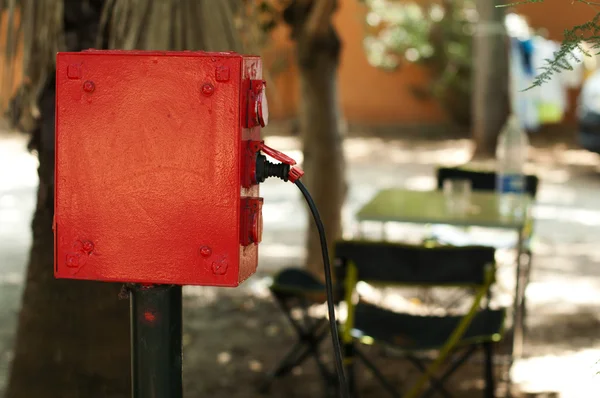 Power connection of the camping — Stock Photo, Image