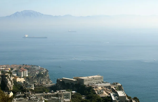 Gibraltar vue d'un point haut — Photo