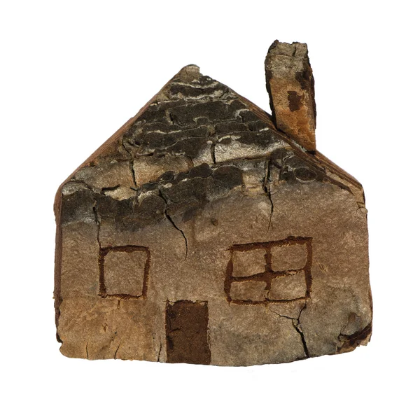 Model of a small wooden house — Stock Photo, Image