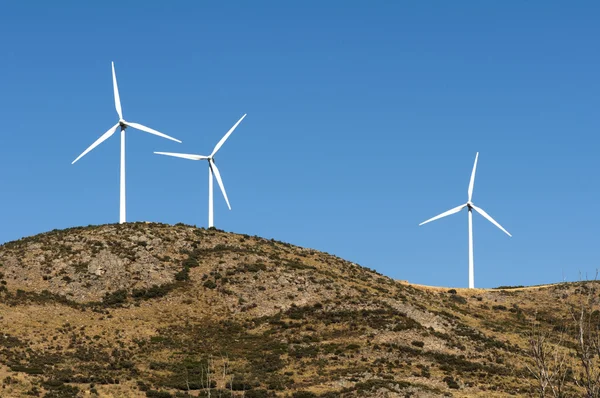 Wind generators on the top — Stock Photo, Image