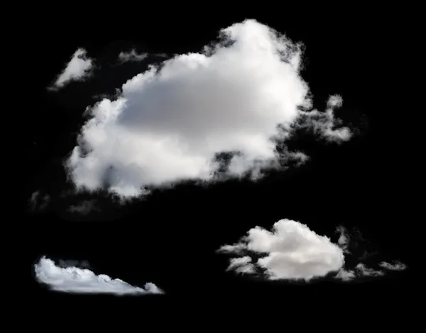 Vita isolerade moln. — Stockfoto