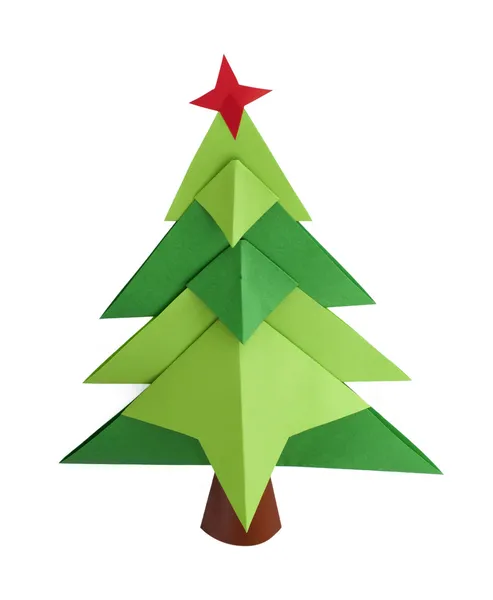 Karácsonyfa fehér elszigetelt — Stock Fotó
