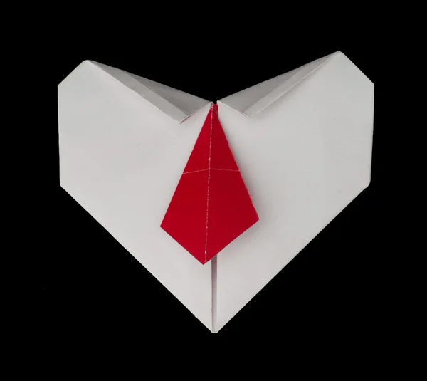 Bílá srdce papír vyrobený — Stock fotografie