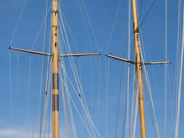Masts of yachts — Stock Photo, Image
