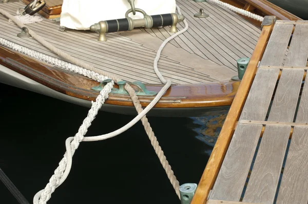 Yacht boarding ladder — Stock Photo, Image