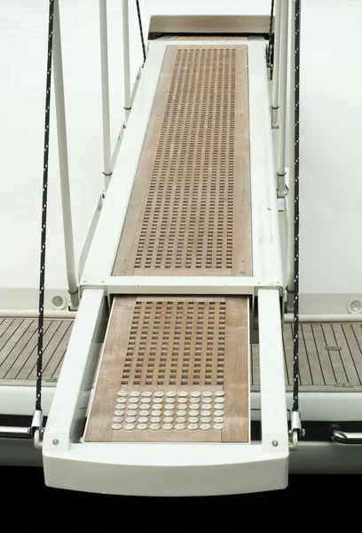 Yacht boarding ladder — Stock Photo, Image