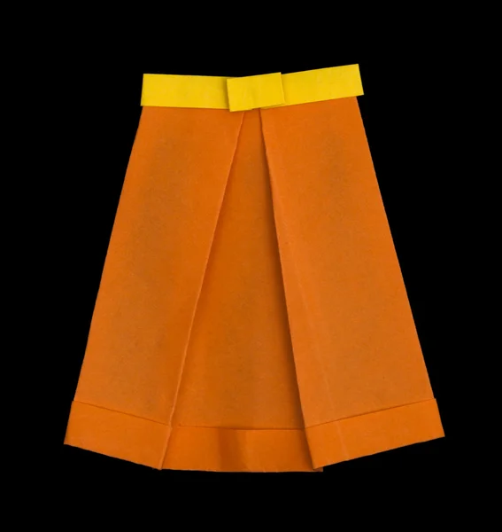 Nederdel foldet origami stil - Stock-foto