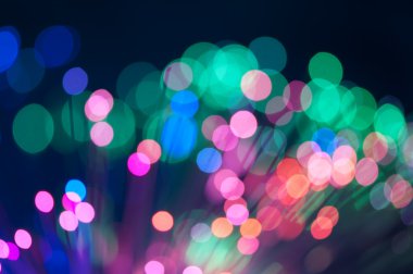 Festive lights and circles. Christmas background