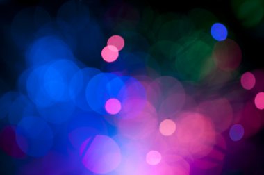 Festive lights and circles. Christmas background