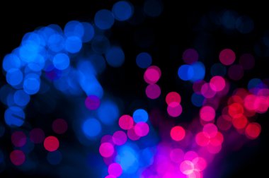Festive lights and circles. Christmas background
