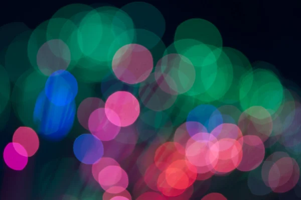 Festive lights and circles. Christmas background — Stock Photo, Image