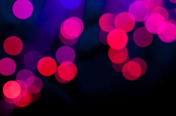 Slavnostní osvětlení a kruhy. Vánoční pozadí — Stock fotografie