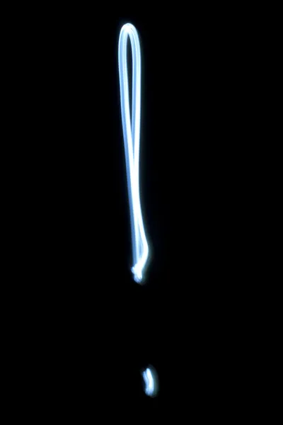 Vykřičník od neon light. — Stock fotografie