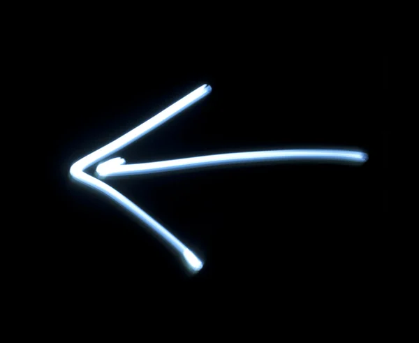 Arrow from neon light — Stock Photo, Image